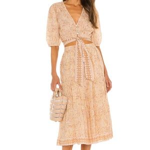 Cleobella Amina top and Chelsea skirt in Magdelena print